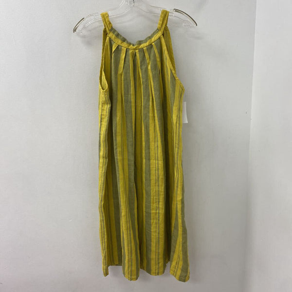 BELLA UMBRA WOMEN'S PLUS DRESS yellow green stripe Plus 1X