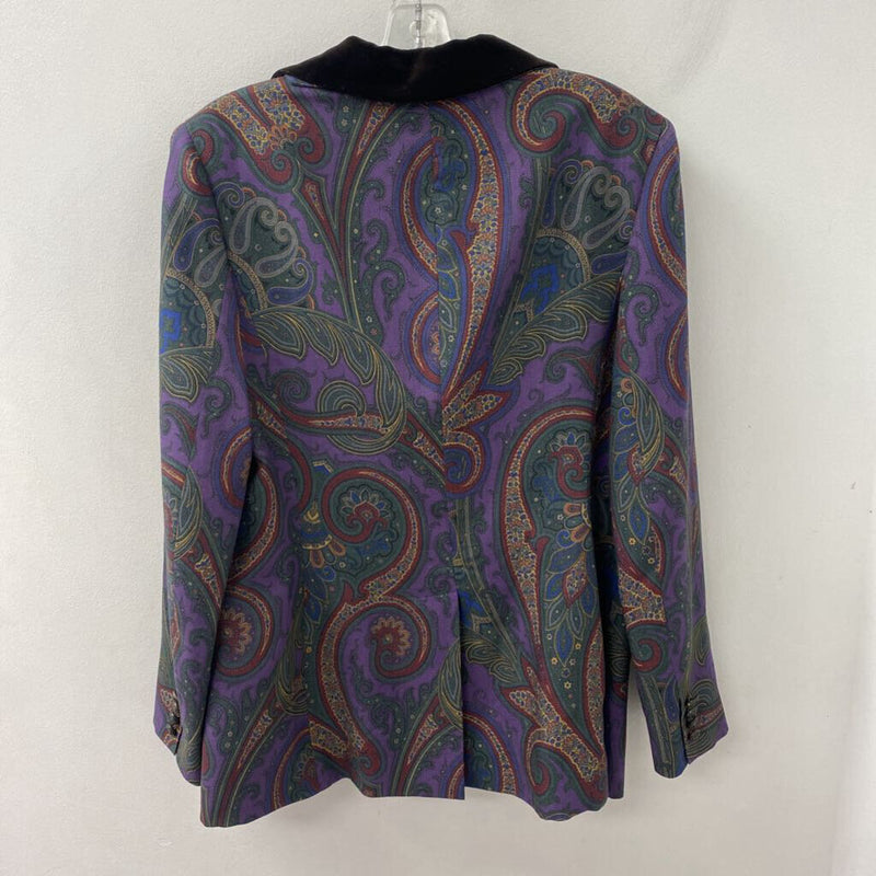 Ralph Lauren (purple label) WOMEN'S BLAZER/JACKET purple forest green mix 10