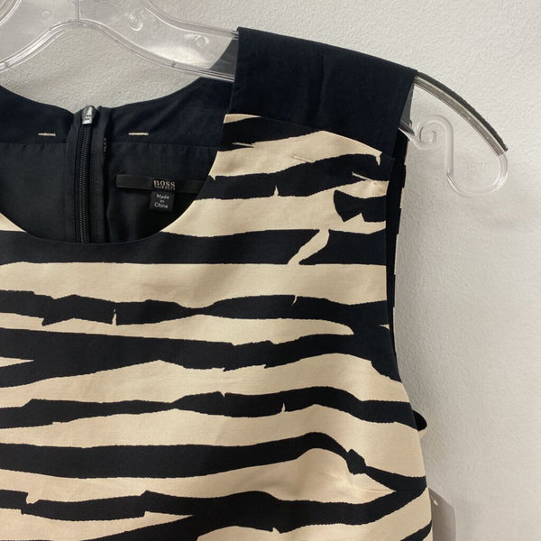 BOSS WOMEN'S DRESS cream black 6