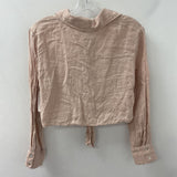 ZARA WOMEN'S TOP light pink XS