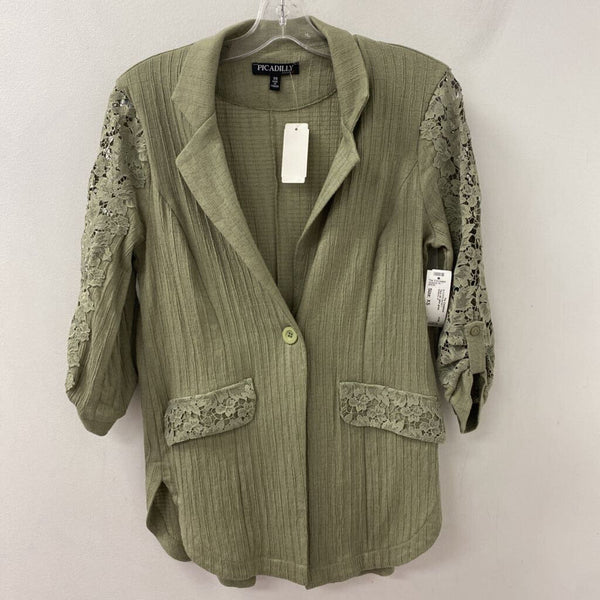 picadilly WOMEN'S BLAZER/JACKET olive green XS