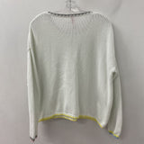 ZAKET & PLOVER WOMEN'S SWEATER cream yellow L