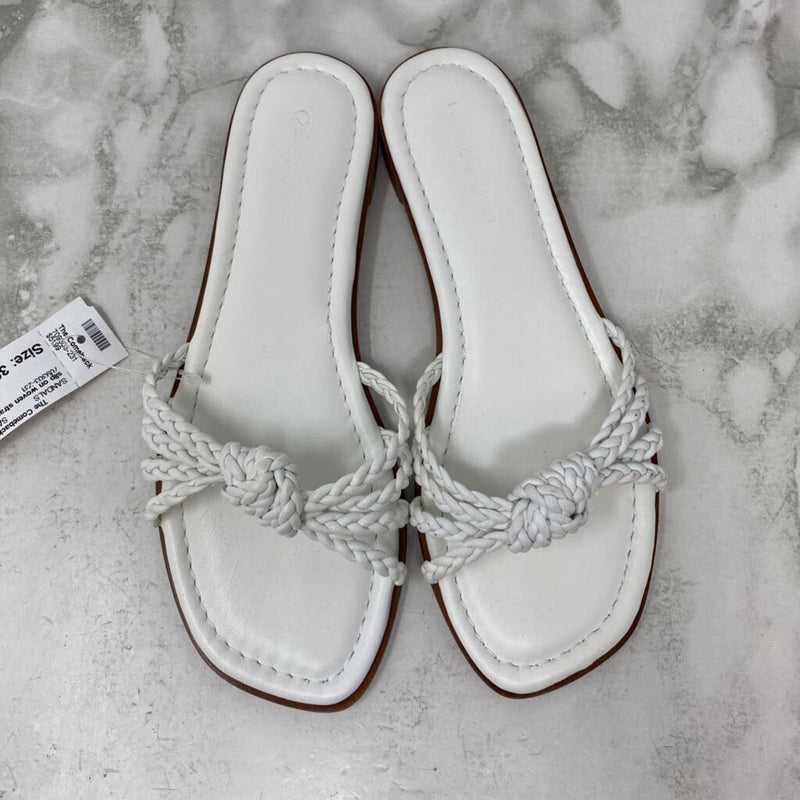 SAKS FIFTH AVE WOMEN'S SANDALS white 38.5