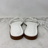 SAKS FIFTH AVE WOMEN'S SANDALS white 38.5