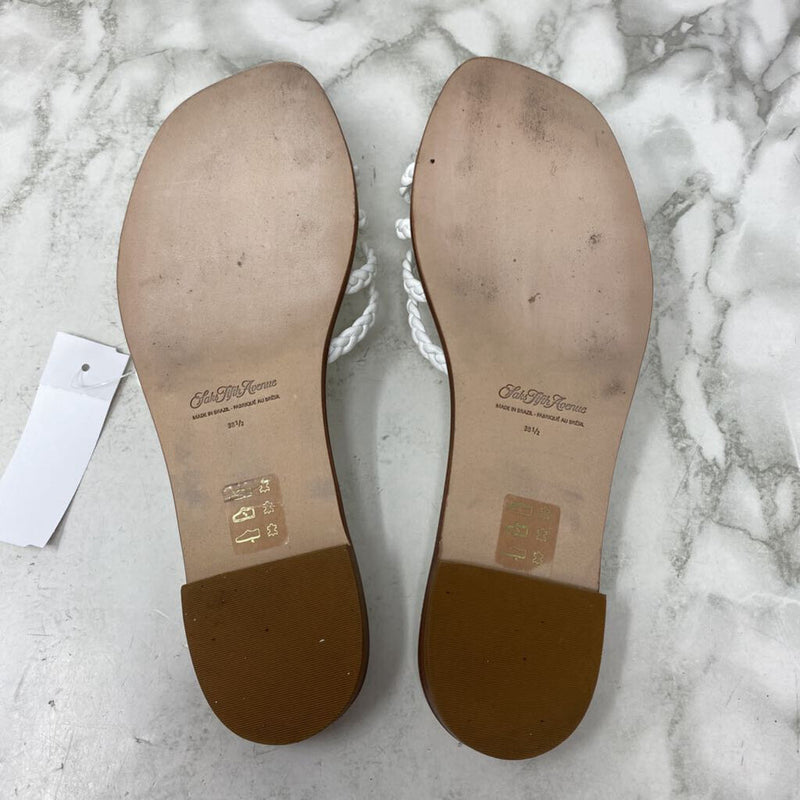 SAKS FIFTH AVE WOMEN'S SANDALS white 38.5