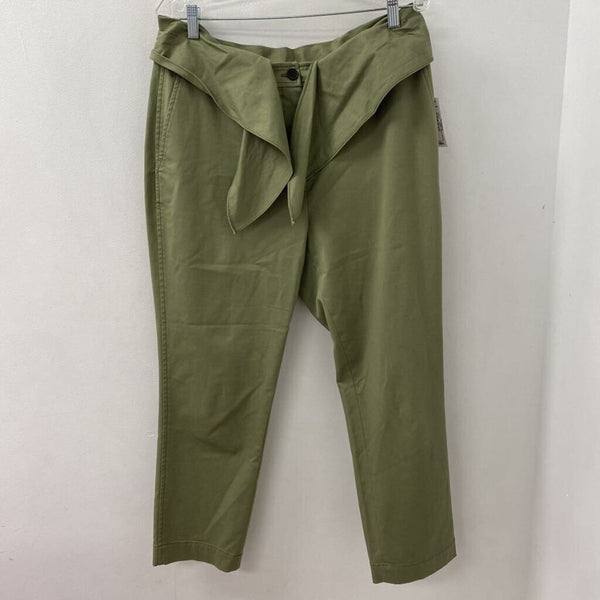 DEREK LAM 10 CROSBY WOMEN'S PANTS olive green 12