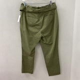 DEREK LAM 10 CROSBY WOMEN'S PANTS olive green 12