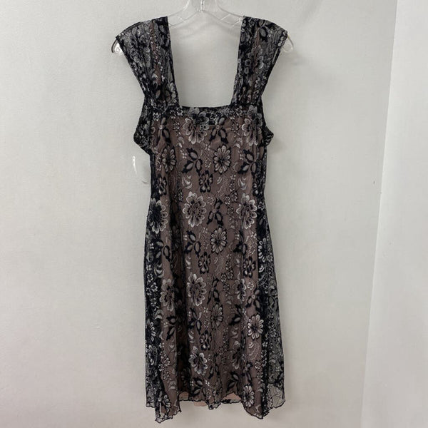 JOSEPH RIBKOFF WOMEN'S DRESS black pink 12