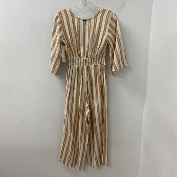 BILLABONG WOMEN'S JUMPSUIT brown off white mix XS