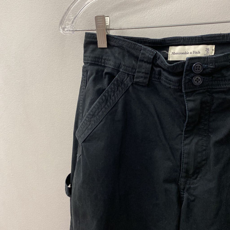 ABERCROMBIE & FITCH WOMEN'S PANTS black S/26