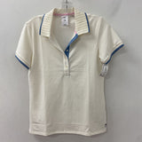 PUMA WOMEN'S ACTIVE TOP off white blue mix S
