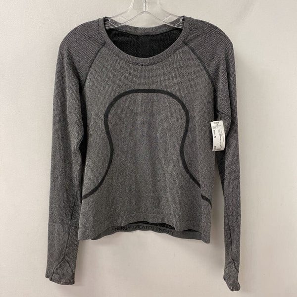 LULULEMON WOMEN'S ACTIVE TOP grey silver mix 10