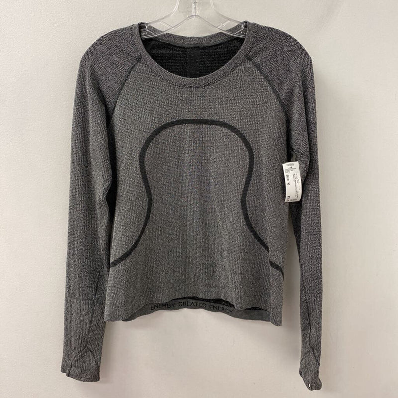 LULULEMON WOMEN'S ACTIVE TOP grey silver mix 10