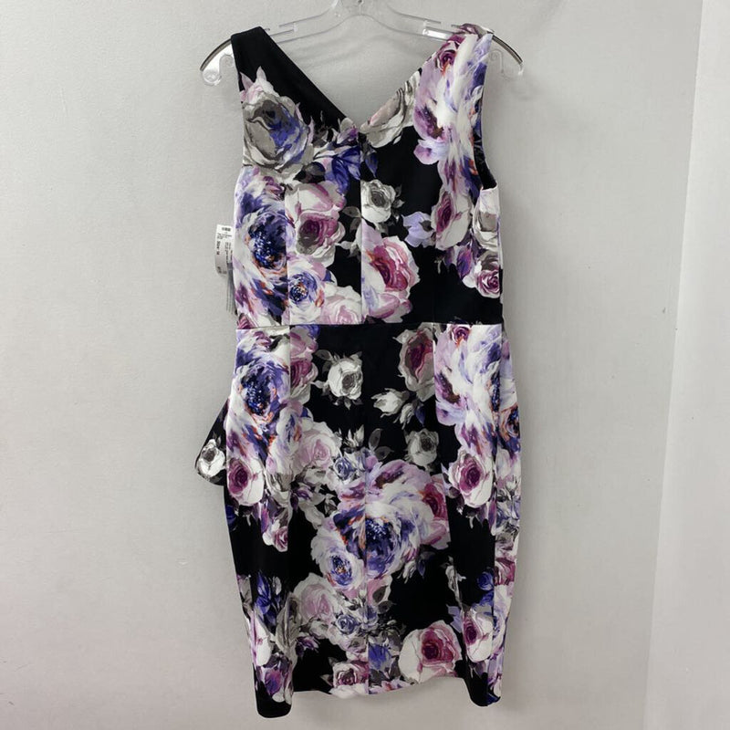 ALEX evenings WOMEN'S DRESS black purple white mix 14