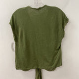 Massimo Dutti WOMEN'S TOP green S