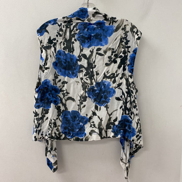 KALIYANA WOMEN'S BLOUSE/SHIRT blue white black OS