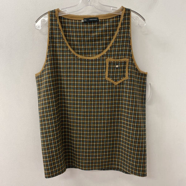 DSQUARED2 WOMEN'S TOP brown green blue 44