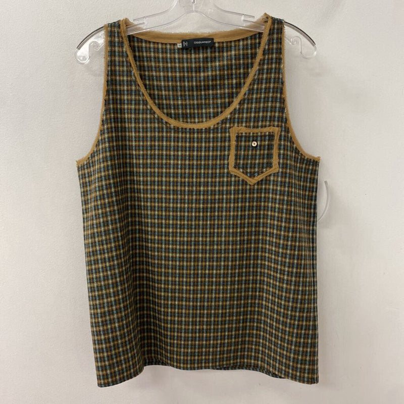 DSQUARED2 WOMEN'S TOP brown green blue 44