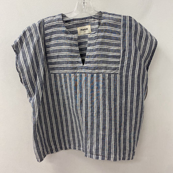 WOMEN'S BLOUSE/SHIRT grey white S