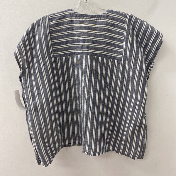 WOMEN'S BLOUSE/SHIRT grey white S