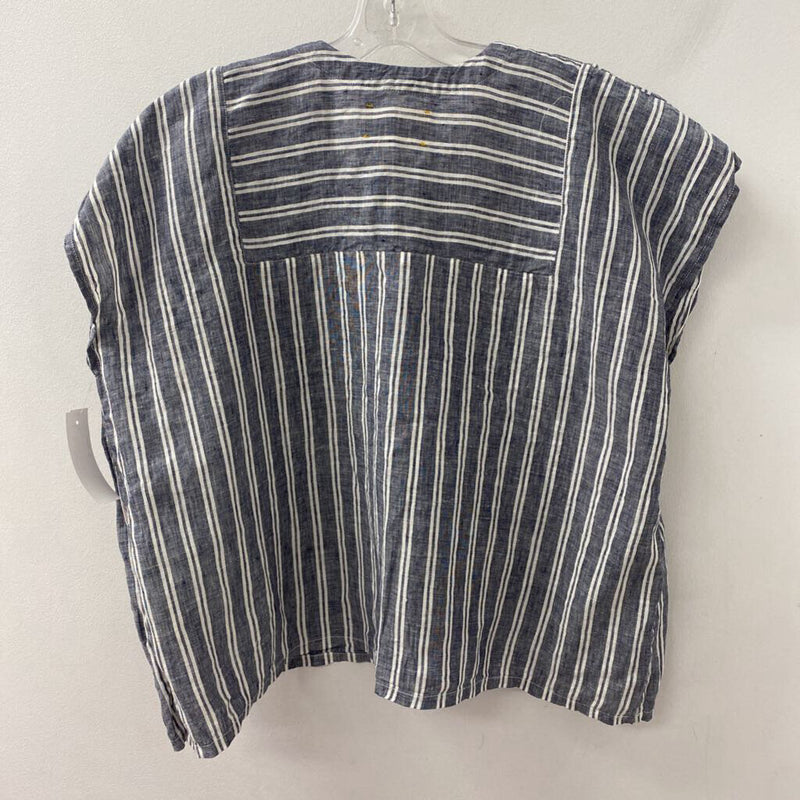 WOMEN'S BLOUSE/SHIRT grey white S