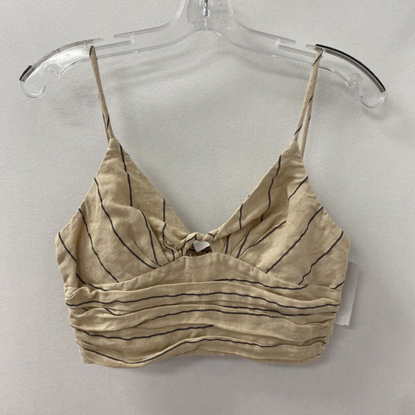 ASTR WOMEN'S TOP beige black S