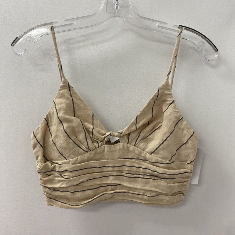 ASTR WOMEN'S TOP beige black S