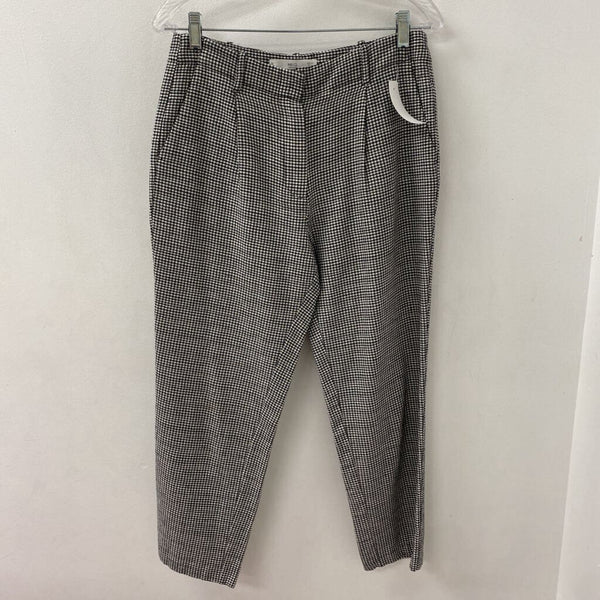 MANGO/MNG WOMEN'S PANTS black white mix 6