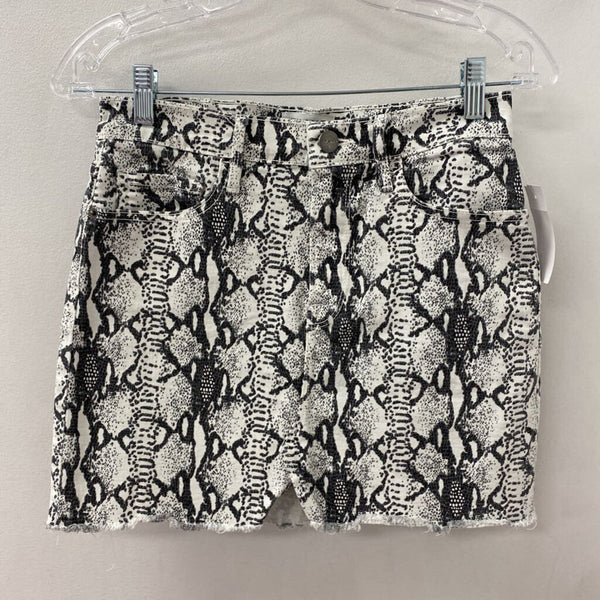 FRAME WOMEN'S SKIRT white black 26