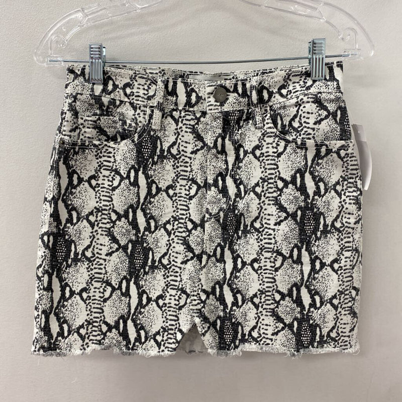 FRAME WOMEN'S SKIRT white black 26