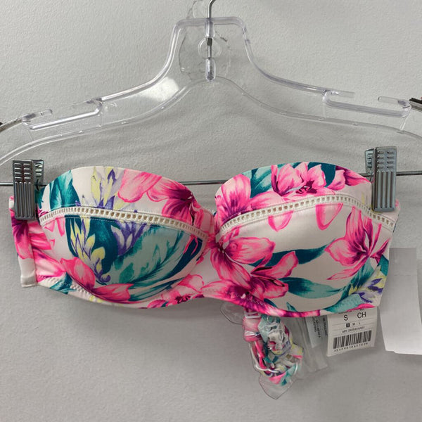 OYSHO WOMEN'S ACTIVE SWIM white pink green S