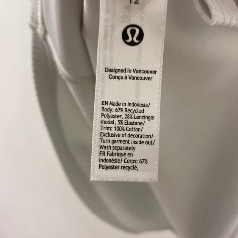 LULULEMON WOMEN'S ACTIVE TOP white 12