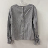 WOMEN'S TOP blue white mix M/L