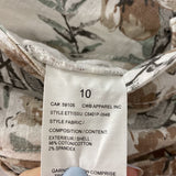 CHARLIE B WOMEN'S CAPRIS white earth tone floral 10