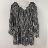 SPENSE WOMEN'S PLUS TOP black white 3X