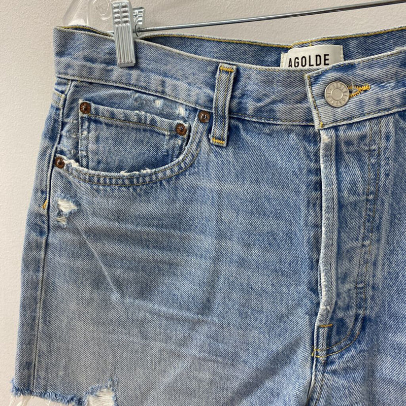 AGOLDE WOMEN'S SHORTS blue S/29
