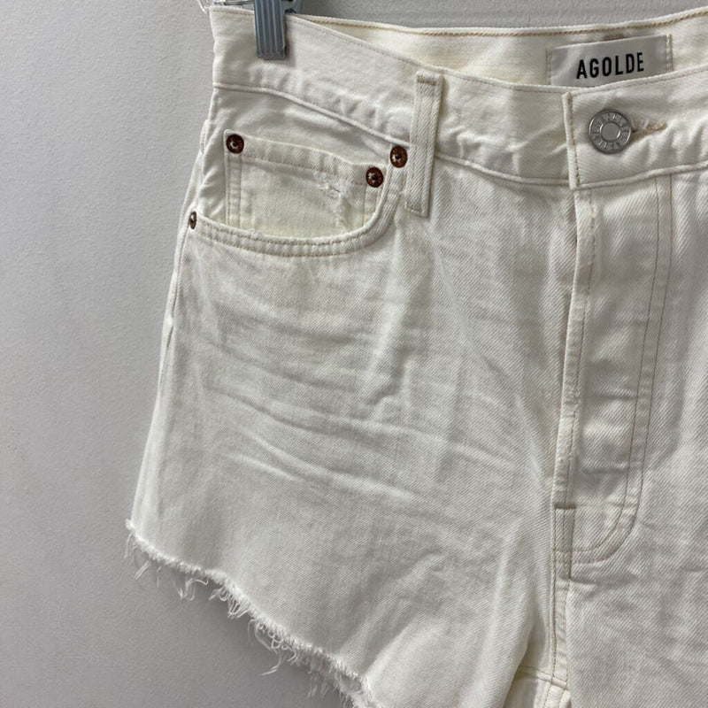 AGOLDE WOMEN'S SHORTS cream S/29