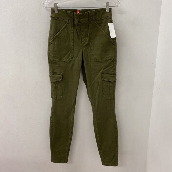 SPANX WOMEN'S PANTS olive green M