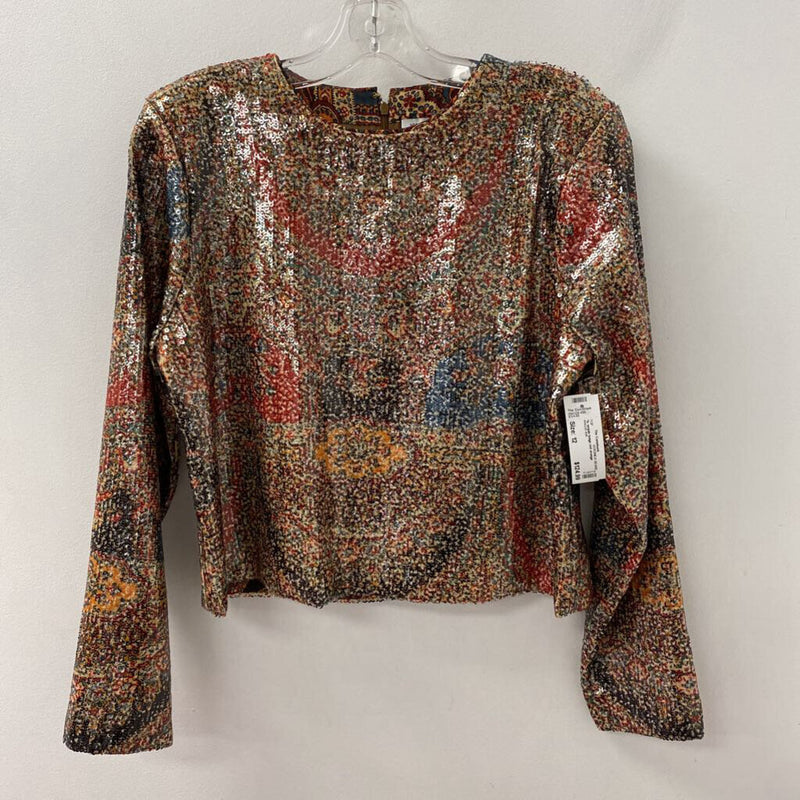 VERONICA BEARD WOMEN'S TOP beige red orange 12