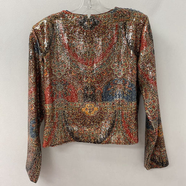 VERONICA BEARD WOMEN'S TOP beige red orange 12