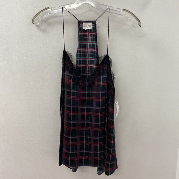 CAMI NYC WOMEN'S BLOUSE/SHIRT black green red L