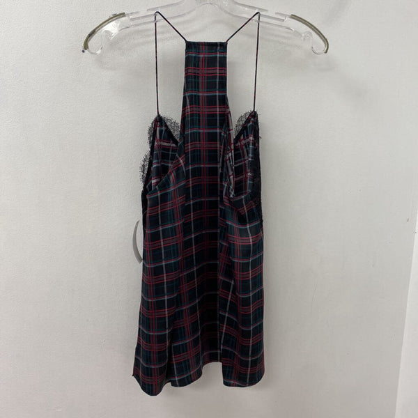 CAMI NYC WOMEN'S BLOUSE/SHIRT black green red L