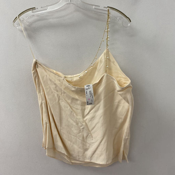 CAMI NYC WOMEN'S BLOUSE/SHIRT cream L