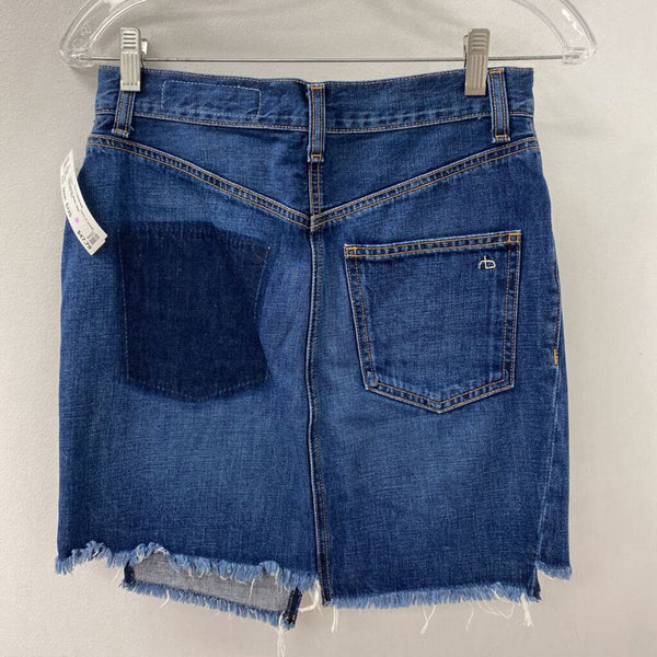 RAG & BONE WOMEN'S SKIRT blue XS/25