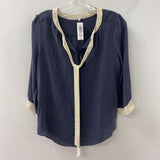 BABATON WOMEN'S BLOUSE/SHIRT grey cream S