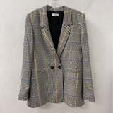 ANINE BING WOMEN'S BLAZER/JACKET black white yellow blue L