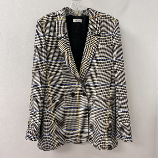 ANINE BING WOMEN'S BLAZER/JACKET black white yellow blue L