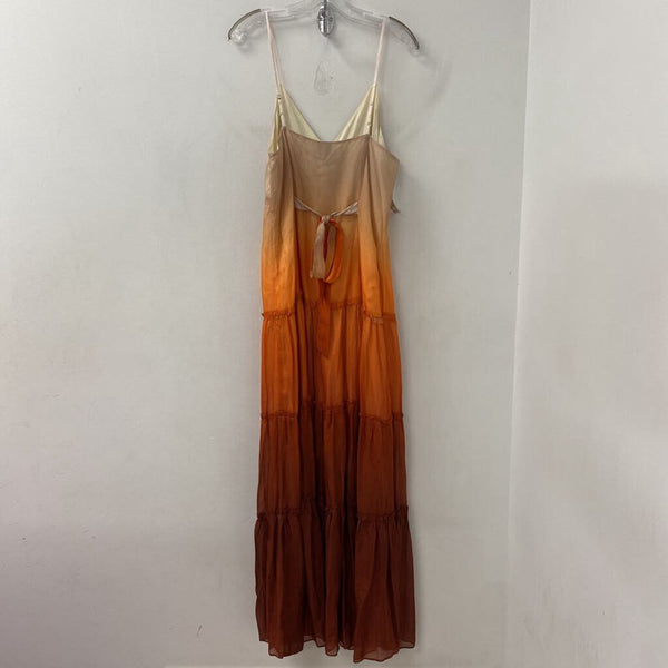 CAMI NYC WOMEN'S DRESS orange cream L