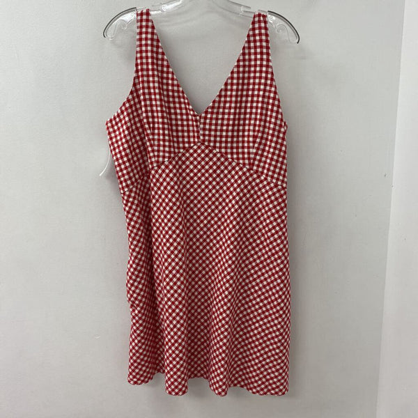 ABERCROMBIE & FITCH WOMEN'S DRESS red white XL