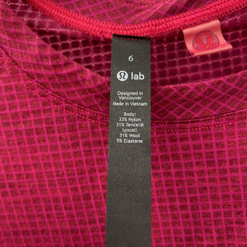 LULULEMON WOMEN'S ACTIVE TOP raspberry pink mix 6